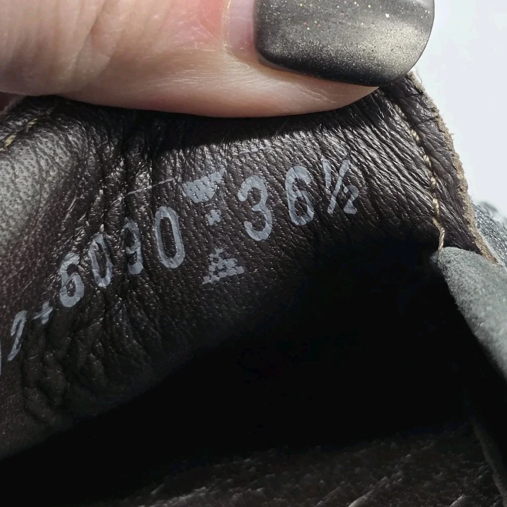 AGL Loafers Womens 36.5 Gray Leather Buckle‎ Moccasin Driving Shoes Flats
